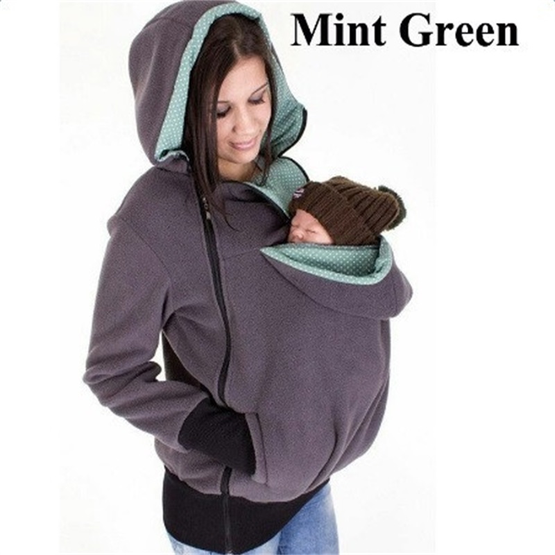 Drei-in-einem multifunktionale Mutter Kanguru Pullover Jacke Frauen’ S