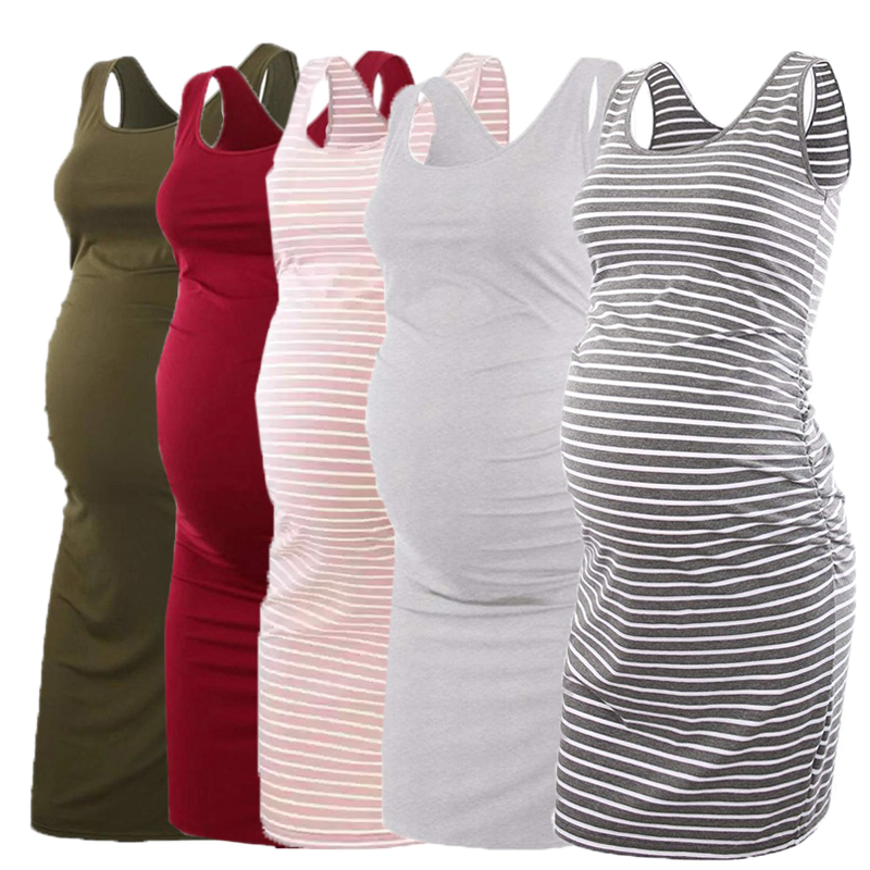 Mutterschaft Taille Casual Kleid