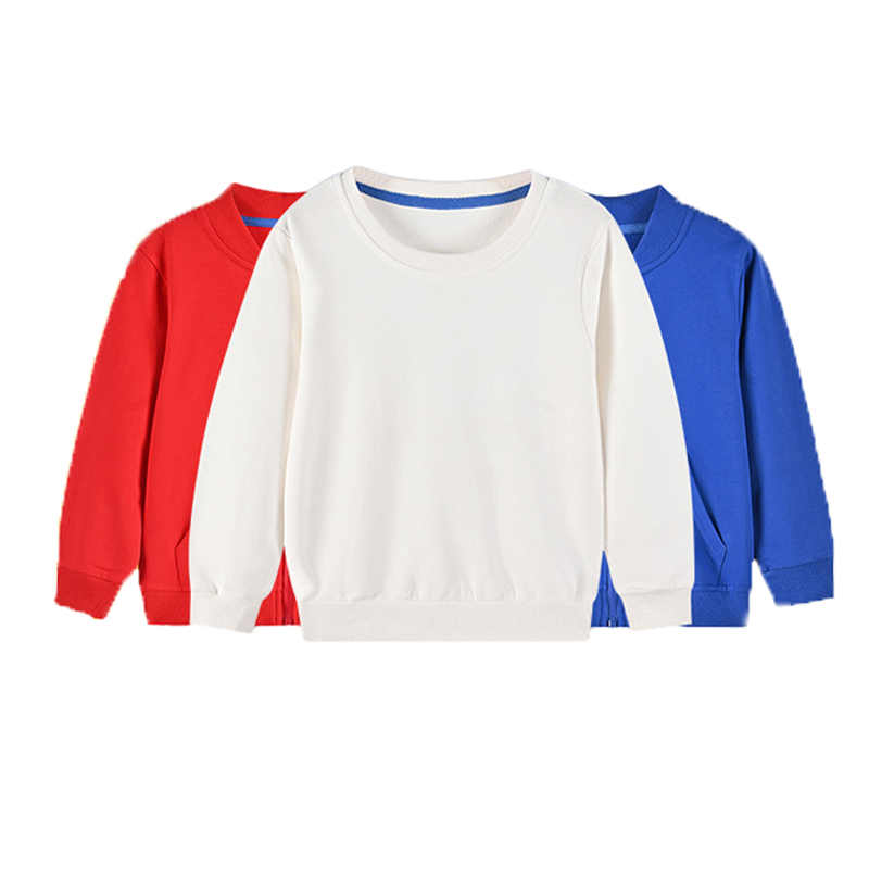Kleinkind Solid Color Casual Sweatshirt Langärmeliges Pullover Sweatshirt