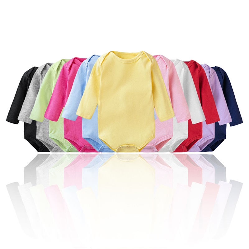 Benutzerdefinierte Kämmte Baumwolle Baby Onesie